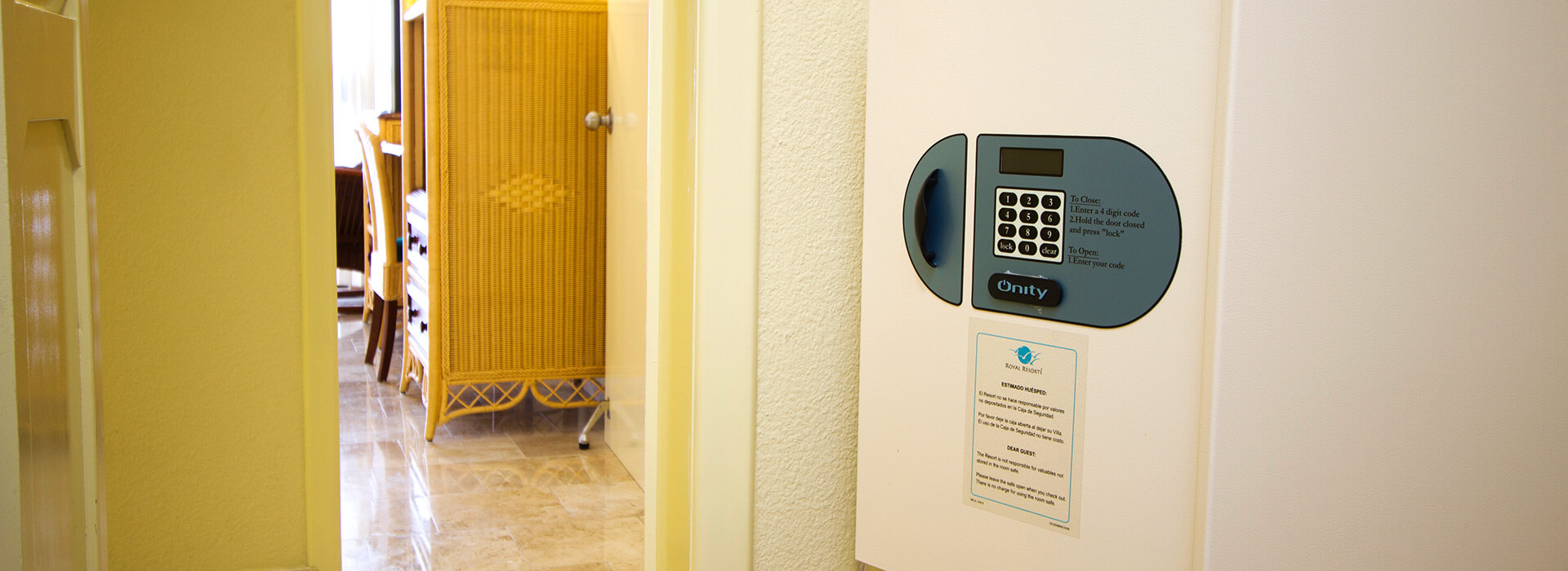 Ocean view villas one bedroom suite amenities in The Royal Sands