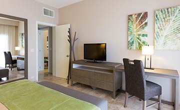 Ocean view villas one bedroom suite with full dining and living areas